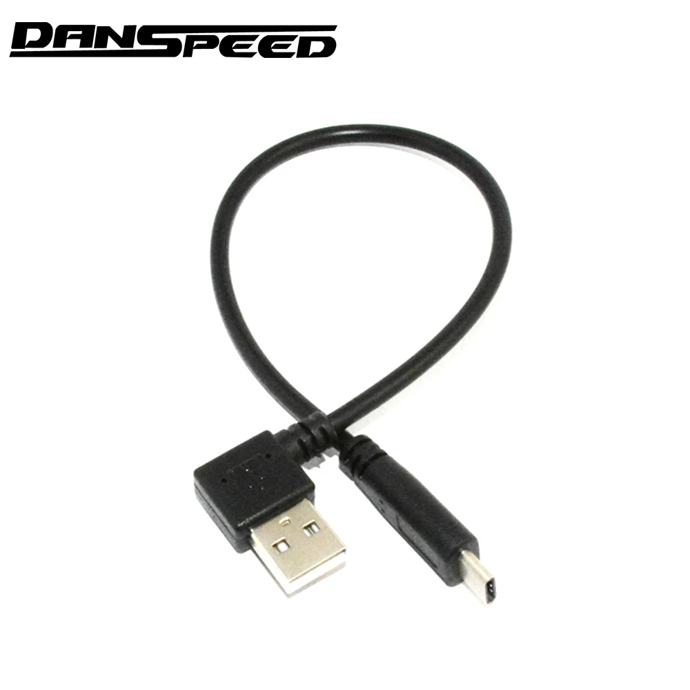 DANSPEED USB 2.0 Type C Male Connector to Standard A Left Angle Data Charger Cable 1FT | Электроника