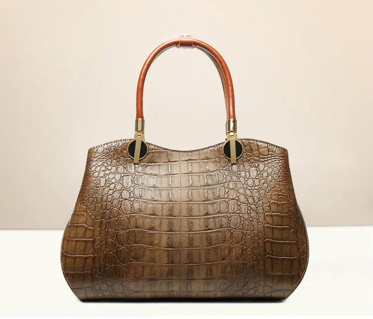 

Authentic Women Crocodile Bag Genuine Leather Women Handbag Hot Selling Tote Women Bag Large Brand Bags Designer Luxury Handbags
