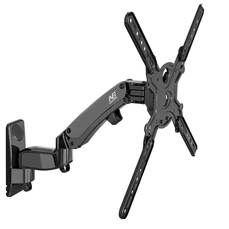 

NB F450 TV Wall Mount 40-50 inch Monitor Holder Gas Spring Free Lifting Swivel Stretchable Tilt Stands Aluminum Long Arm Bracket