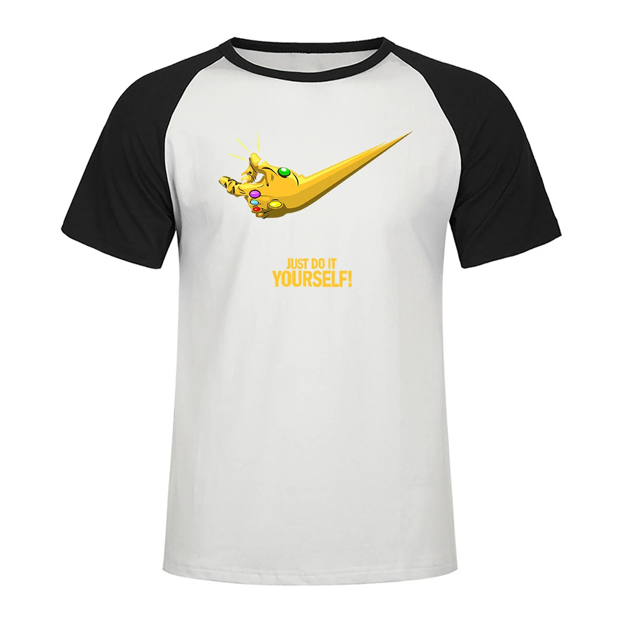 

Marvel Avengers T Shirt Infinity Gauntlet Men Raglan Tshirt 2019 Summer Casual Print T-shirt Funny Tshirts Hip Hop Clothes