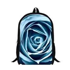 Rose Flower printing Backpack school college shoulder bags 