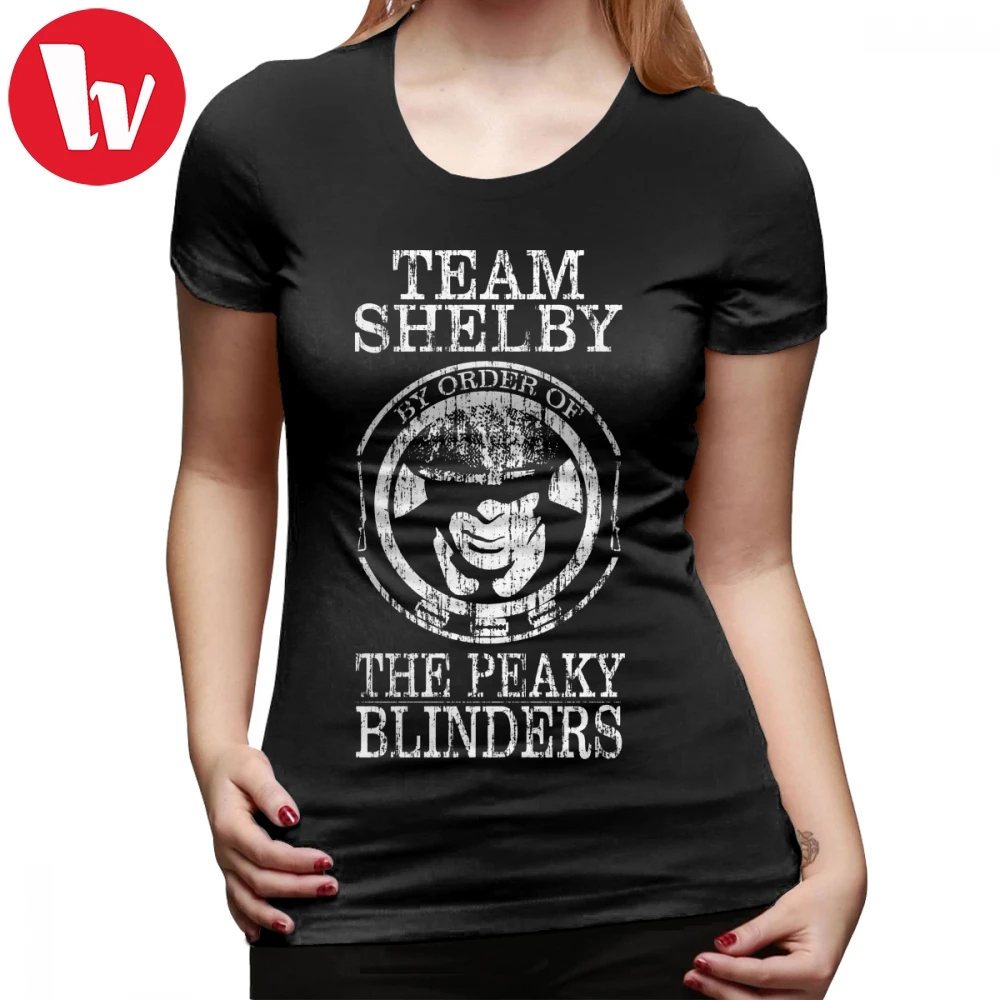Футболка с принтом Peaky Blinders футболка команды красная Летняя женская простая
