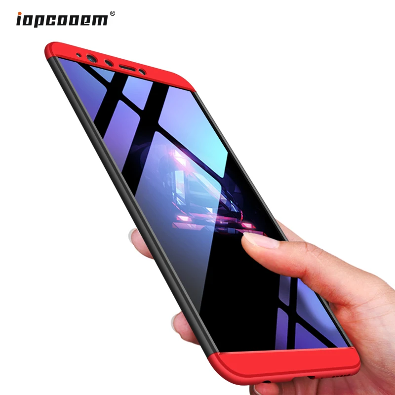 

Huawei Y9 2018 case cover iPOCOOEM Luxury 360 full protect hard PC 3 in 1 back cover for Huawei Y9 2018 fundas coque