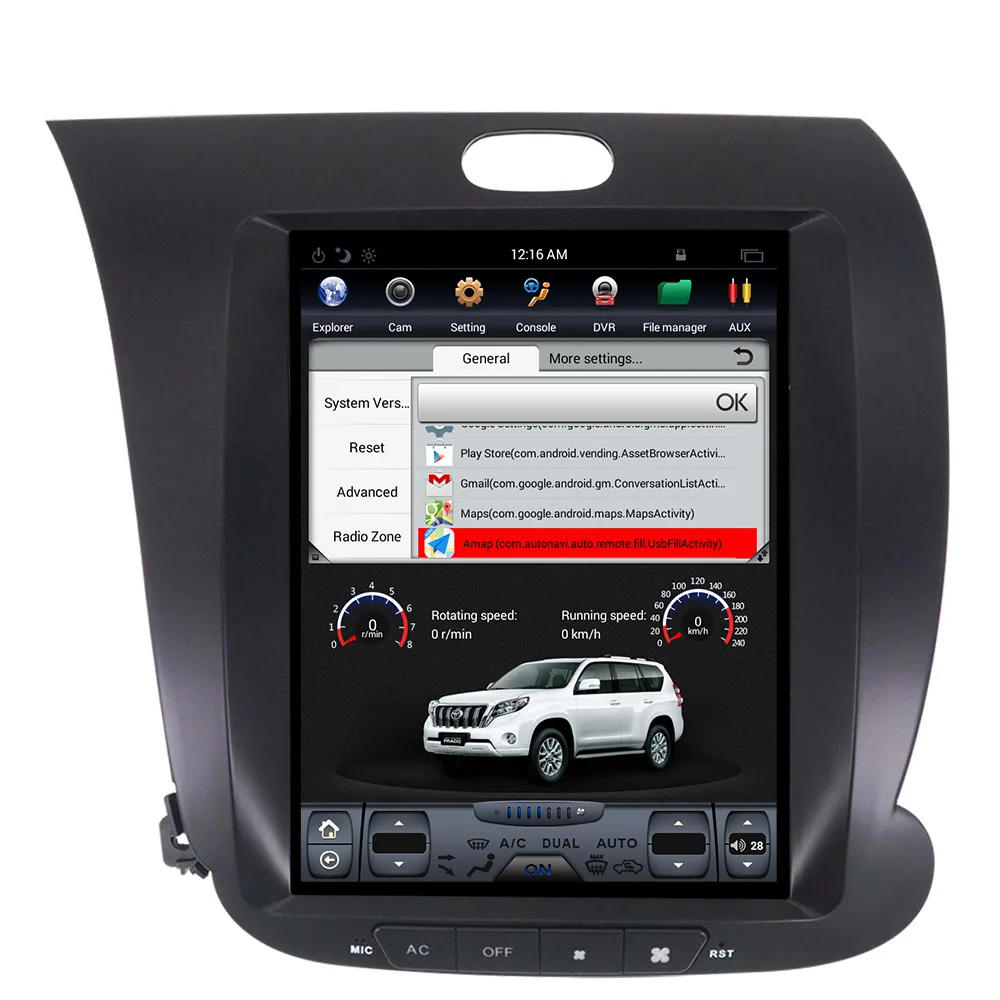 Clearance ZWNVA Tesla IPS Screen Android 7.1 Car GPS Navigation Radio No CD Player For KIA CERATO K3 FORTE 2013 2014 2015 2016 2017 3