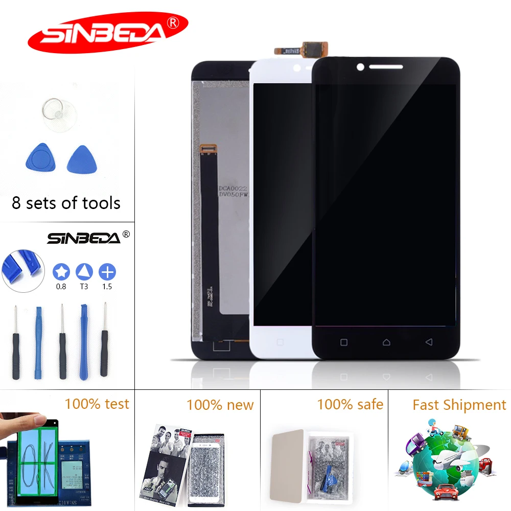 

5.0"For LENOVO A2020 LCD Display Touch Screen with Frame Digitizer Assemble For Lenovo Vibe C A2020 Display Replacement A2020A40