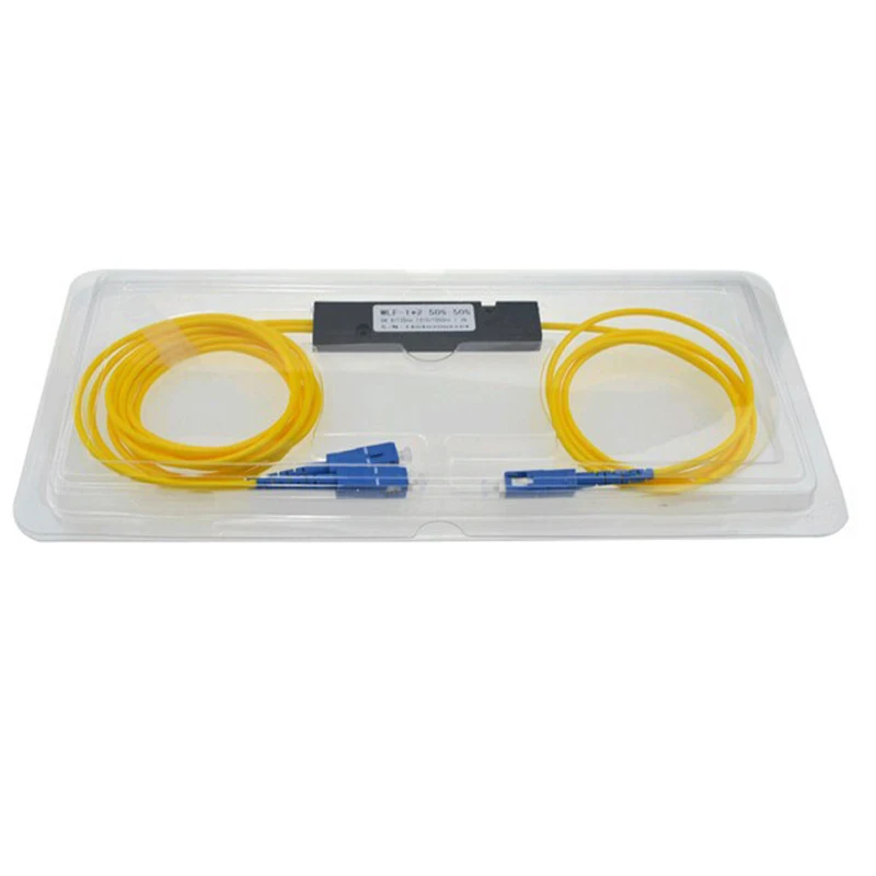 

Free Shipping SC/UPC 1x2 PLC Singlemode Splitter Fiber Optic SC Interface Fiber Branching Device