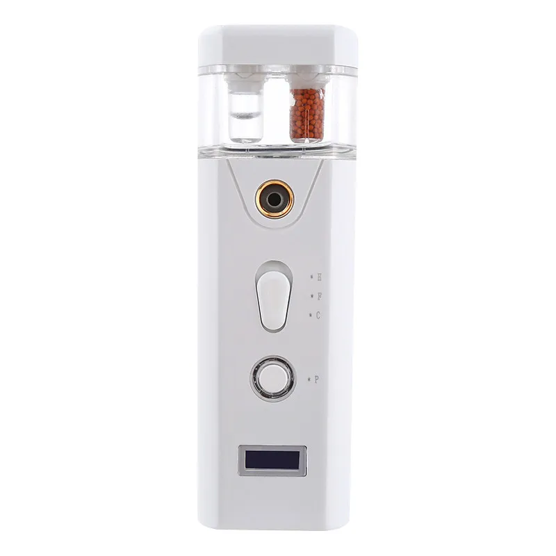 

Face Steamer Beauty Meter Cold and Hot double spray Nanospray filling apparatus handheld Portable charge dual purpose