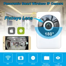2016 New Arrival Free shipping! 720P Wireless WiFi Network IP Camera Security Fisheye Night Vision Monitor Webca