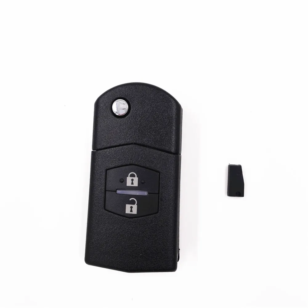 433MHZ 4D63 Chip for Mazda 3 6 M3 M6 2Buttons Folding Flip Keyless Entry Remote Key