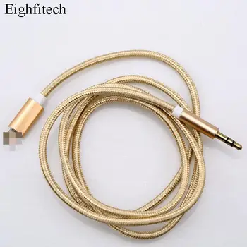 

Eighfitech Braided Audio Cable for Iphone to Headset Jack 3.5mm Audio Cable Speaker Line Aux Cable for Car Drop-Ship