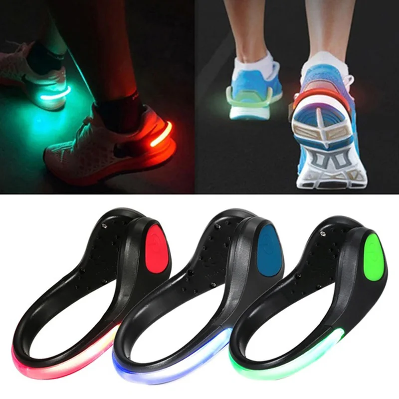 

LED Shoe Clip Lights Reflective Safety Night Light Emergency Lamp For Outdoor Cycling Running Sports Gear Steady Flash Warning