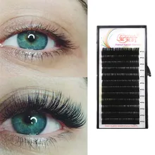 Extension de cils individuels à courbure BCD toutes tailles, faux-cils classiques en vison de haute qualité, outils de maquillage