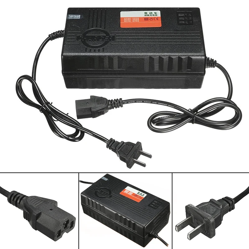 1Pcs Electric Scooters E-bike 48V 2.5Amp 20AH Battery Charger Adapter For Electric Car E-bikes Scooters Accessories