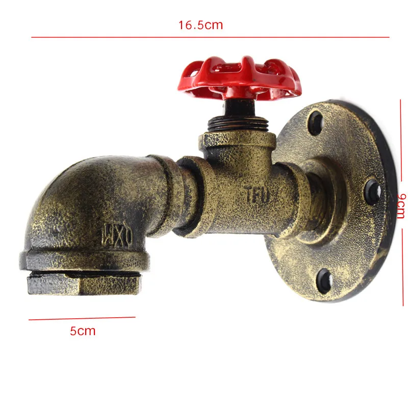 Industrial do Vintage Suporte de Luz Base da Lâmpada Retro Rústico Parede Arandela Luminária Encaixe Tubos Água Estilo Decoração Interior E27 11 Luminárias de parede