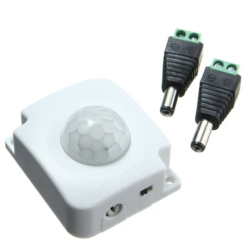 

Mayitr Automatic Infrared PIR Motion Sensor Switch Adjustable Light Lamp Switch For LED Strip DC 12V-24V 10A