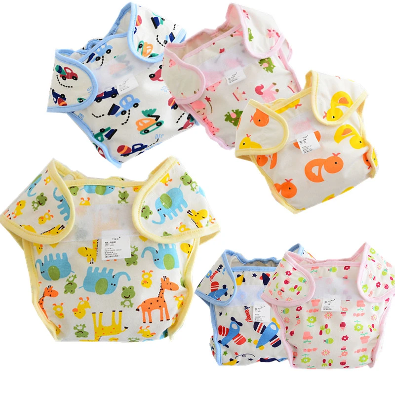 Couche Culotte Lavable En Coton Lavable Nouveau Tissu De Dessin Anime Couverture De Bebe Impermeable Couches Lavables Pour Bebes Garcons Et Filles Aliexpress