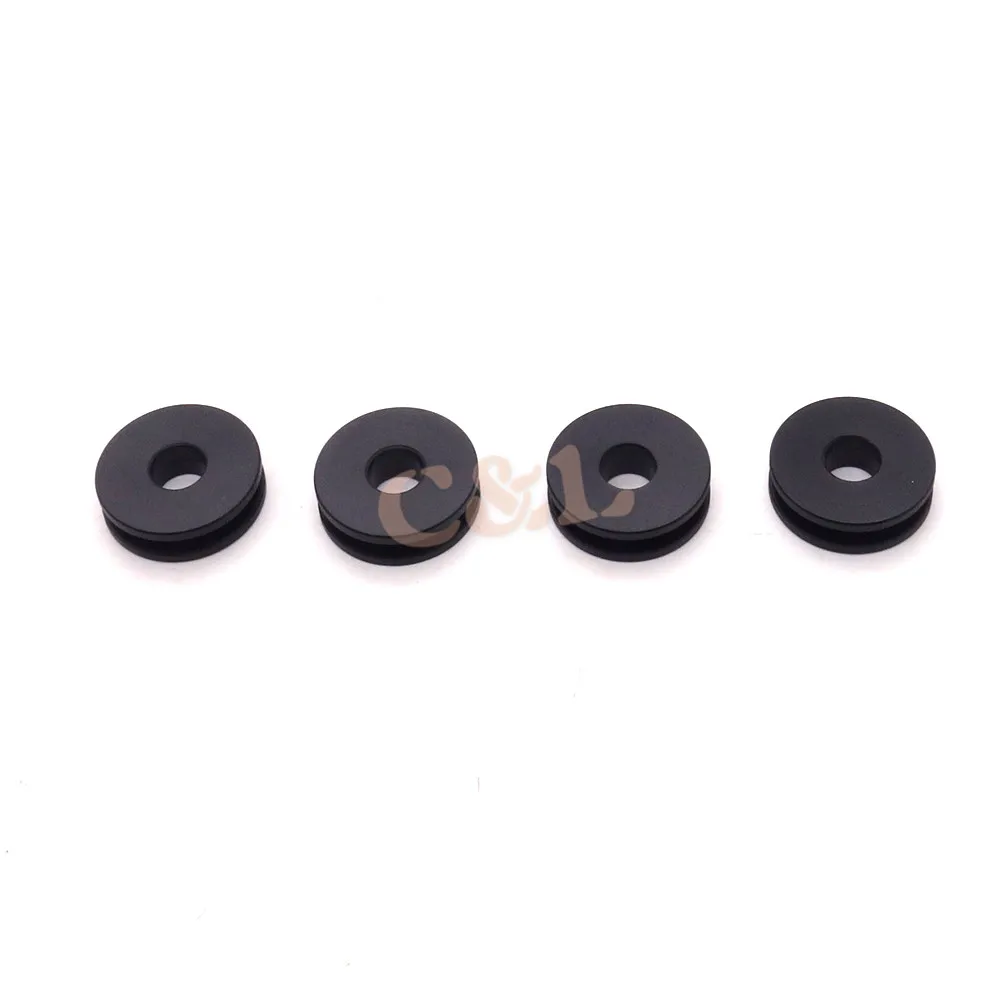 Motorcycle Black Detachable Windshield Replacement Bushing Grommets For