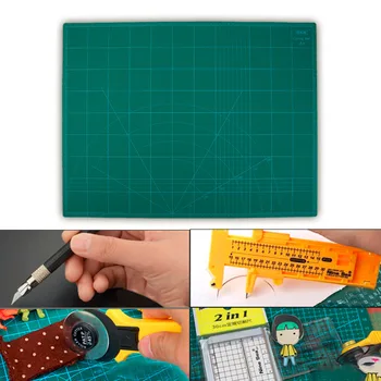 

A2 Pvc Cutting Mat Craft Card Fabric Leather Cutting Board 45*60cm Rectangle Grid Lines Patchwork Tool Double-sided Cut Pad