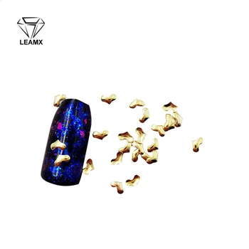 

100 PCS/bag Love Shape Copper Alloy 3D Nail Art Sparkling Charm Decoration Fingertips Decoration Jewelry Nails Salon Supplies