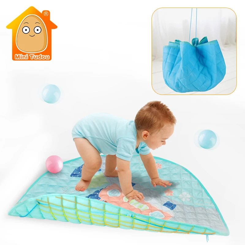 

92CM Animal Climbing Puzzle Carpet Baby Play Mats Newborn Infant Soft Sleeping Mat Washable Storage Bag Multifunctional Toy