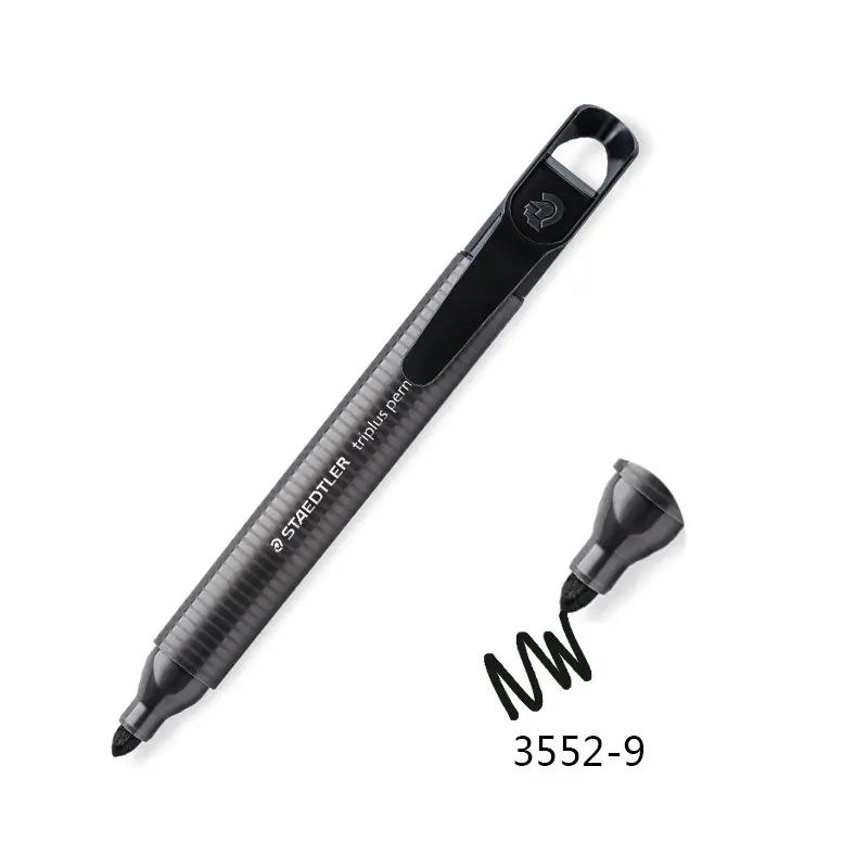 4 шт. Staedtler 3552 Triplus ermanent маркер 2 0 мм синий/черный/красный/зеленый цвет для офиса и