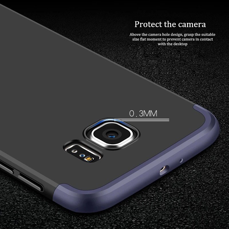 Original para Samsung Galaxy S6 Edge, carcasa 360 envolvente, armadura para Samsung S7 S6 edge G9200 G9250, cubierta mate - AliExpress