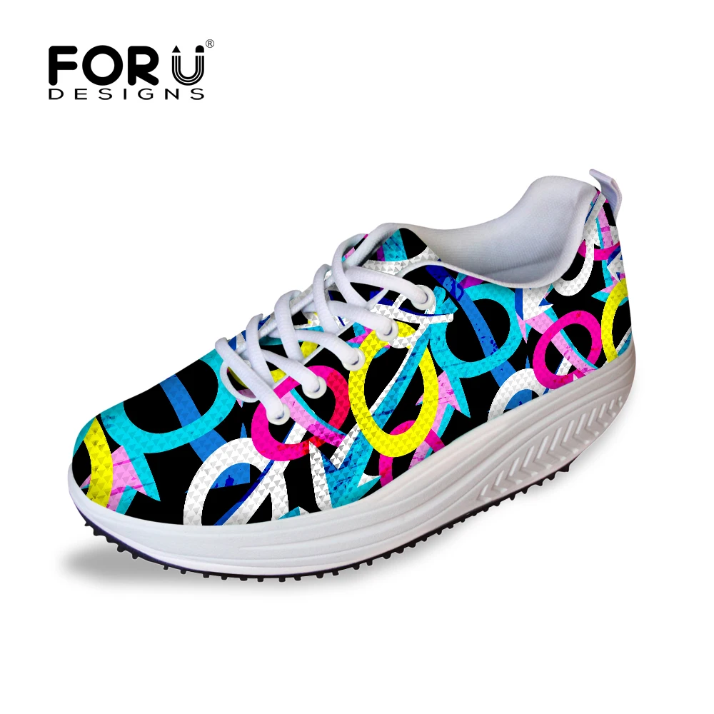 

Summer Autumn Women Shoes Colorful Circles Women Swing Shoes,Wedge Platform Health Slimming Shoes Sapato Feminino High Increase