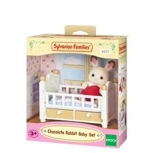 Sylvanian Families кукольный домик мебель Рисунок игрушки куклы Шоколад Кролик набор постельных принадлежностей для малышей Девушка подарок#5017