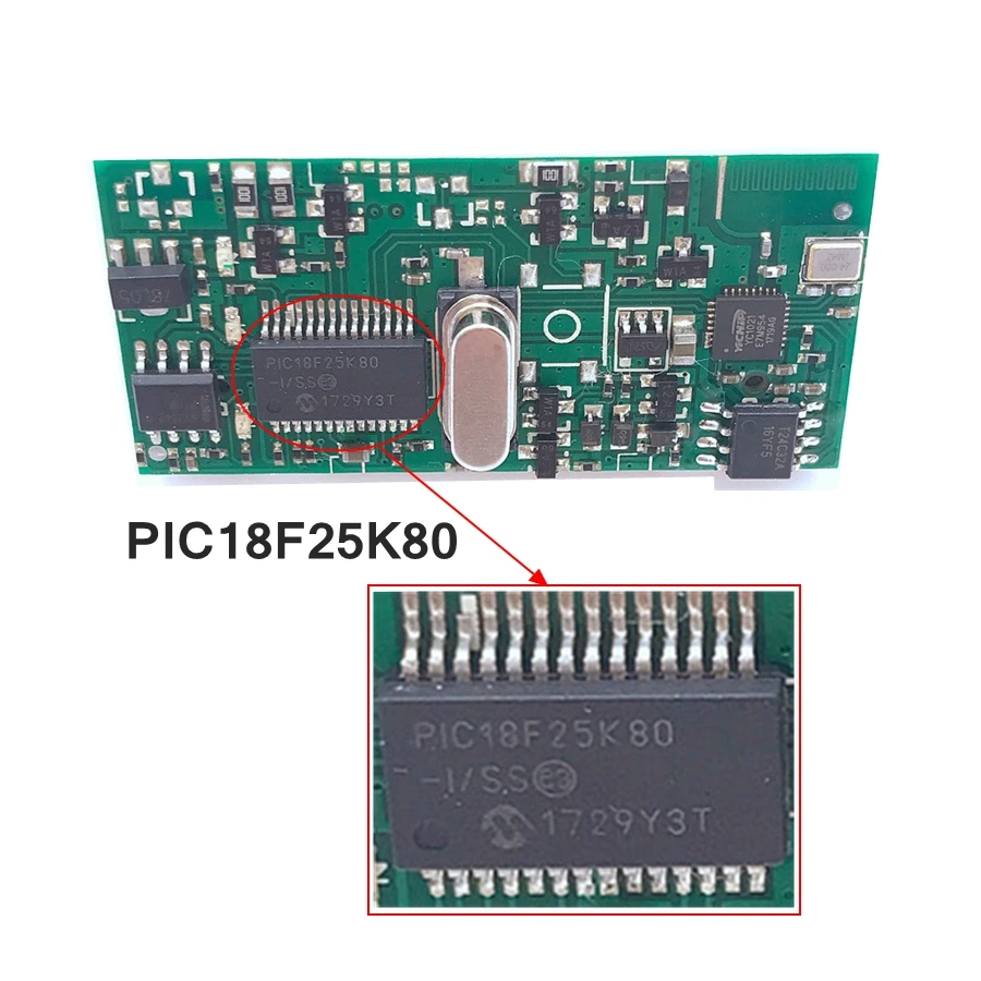 Аппаратное обеспечение V1.5 PIC18F25K80 ELM327 Bluetooth Авто OBD диагностический сканер