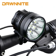 Велосипедный светильник CREE XM-L 9x T6, 10800 люмен, светодиодный велосипедный светильник, велосипедный налобный фонарь, головной светильник, черный/красный/синий