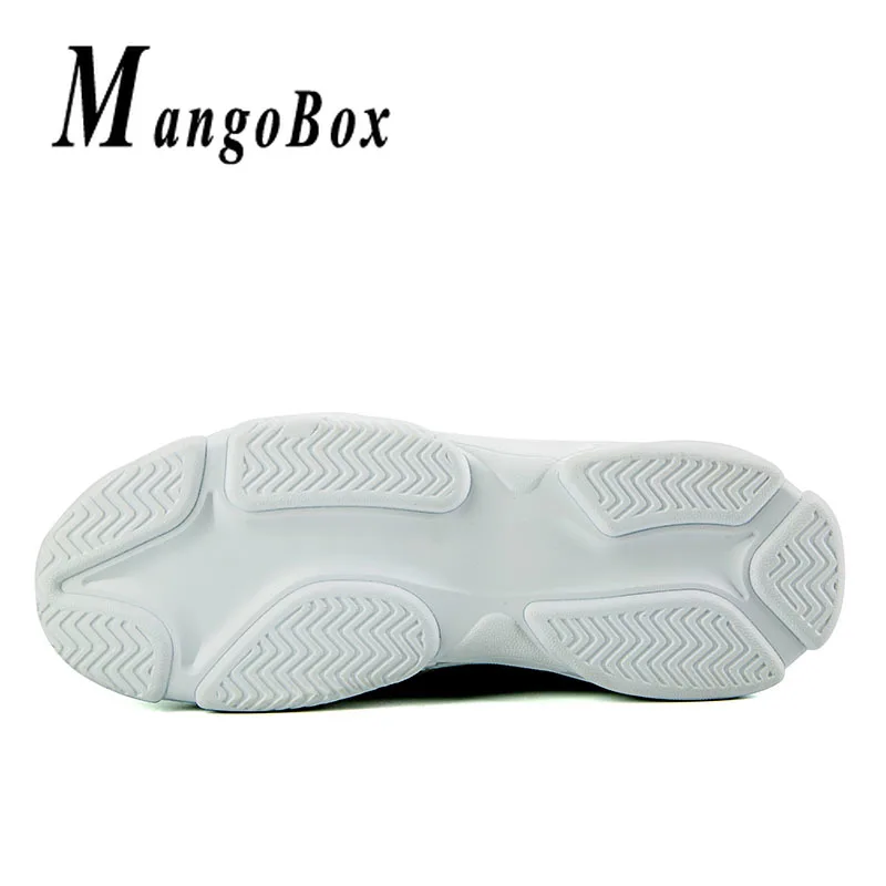 Autumn Winter Men Running Footwear Comfortable Gym Outdoor Mens Shoes Leather Designer Shoes For Boy Thick Soled Gym Sneakers