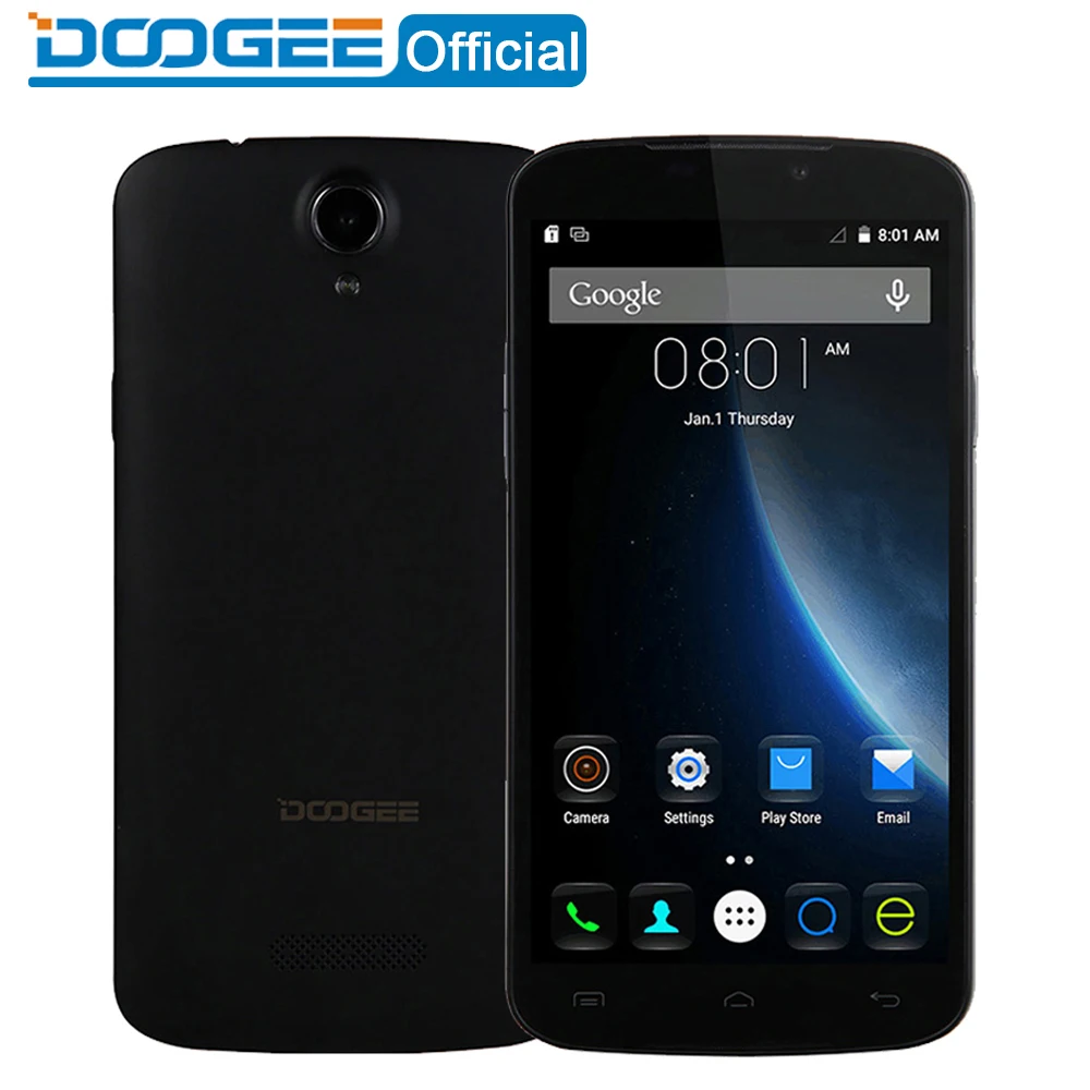 DOOGEE X6 мобильных телефонов 5 дюймов HD 1 ГБ Оперативная память + 8 Гб Встроенная Android