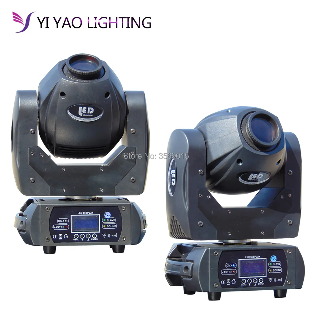 

2pcs/lot 60W Gobo LED Moving Head Light 3 Face Prism DMX Controller for Stage