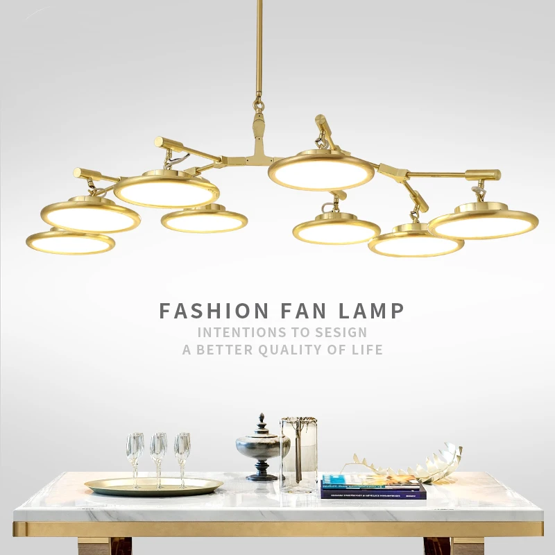 

Modern chandeliers for parlor dining room Creative light luxury acrylic shade indoor lighting iron body pendant lamp AC 90-260v