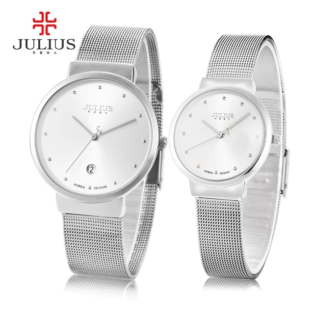 Julius 2016 Luxury Brand Couple Watches Lovers Waterproof Dress Watch Men Women Julius 2016 Luxury Brand Couple Watches Lovers Waterproof Dress Watch Men Women