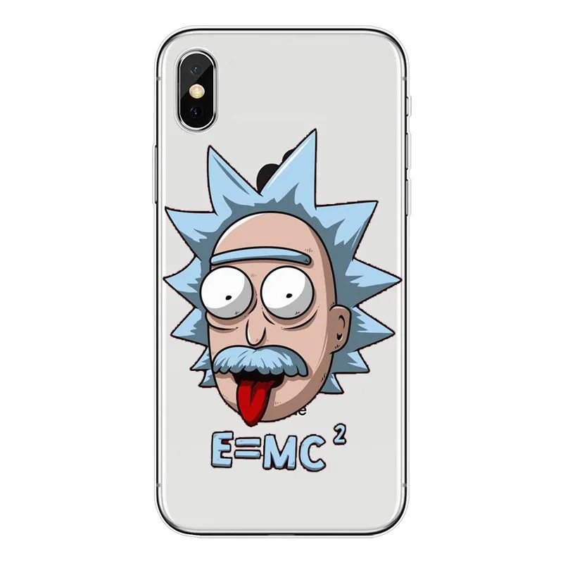 Забавный чехол для телефона Rick and Morty iphone XS MAX XR 8 8Plus 7 7Plus 6 6S 6Plus 5s SE мягкие