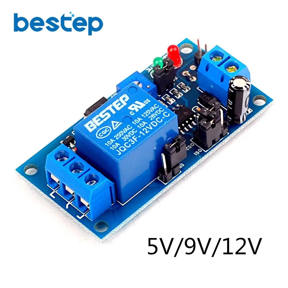 

5V 9V 12V Normally Open Trigger Delay Relay Delay Electronic Module Vibration Electronic Module