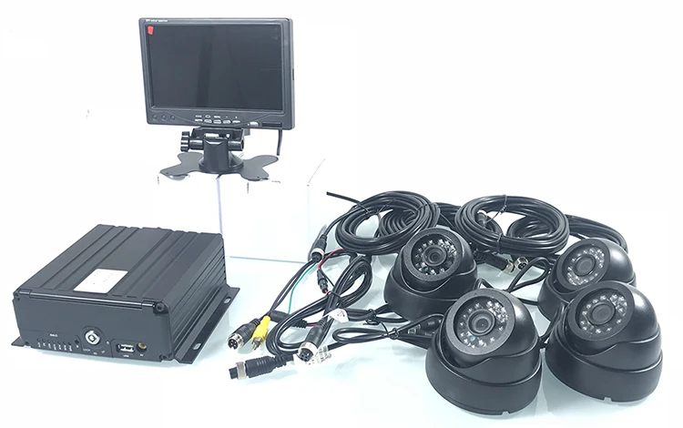 Gravador de Cartão Milhões de Pixels Kit de Monitoramento de Ônibus Disco Rígido Coaxial 4 Canais Ahd Semi-reboque - Saneamento Carro Táxi sd hd 17 HD kit de monitoramento de ônibus semi-reboque saneamento carro táxi