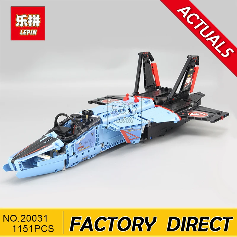 

Lepin 20031 1151pcs new Technic Series The jet racing aircraft Model Building Kits Brick Toy Compatible 42066