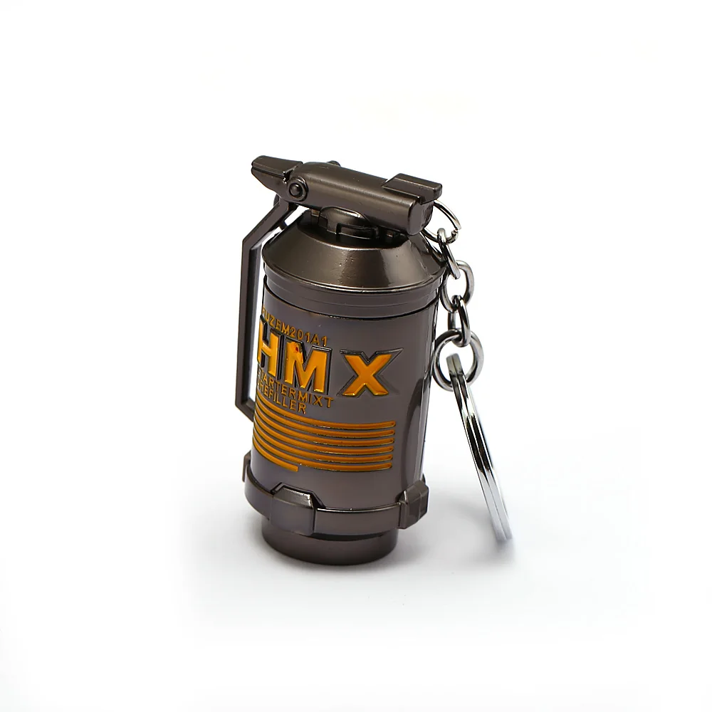 

New Arrival Small Size Survival PUBG Smoke Bomb Model Pendants Keyring Battleground Hot Game