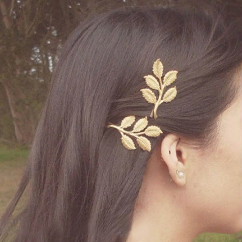 

1 Pc Women Fashion Trendy Charming Leaf Design Women Headwear Hairpin Hair Clip Hair Accessories