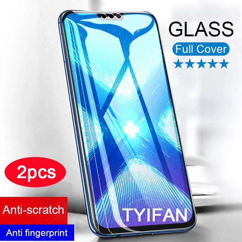 

2pcs Tempered Glass On Honor 8x 8c 8a Screen Protecter Case on For Huawei Honer Onor 8 A X C Honor8x Honor8 Honor8c Tremp Phone