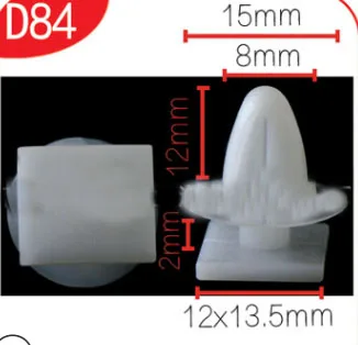 D84 1000 шт. автомобильные отверстия пластиковые крепежные детали молоток для