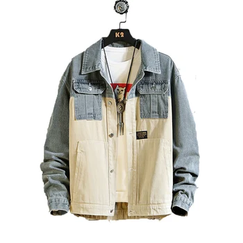 

2019 Mens Fashion Outerwear Washed Denim Jackets Men Bomber Jacket Men High Quality Cowboy Male Jean Jacket Chaqueta Hombre 5XL