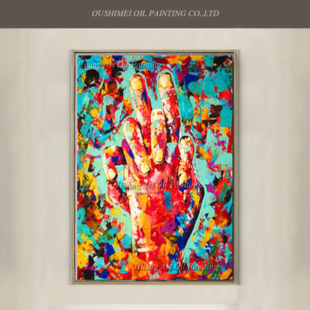 

Finger Oil Painting On Canvas For Living Room Decor Modern Handmade Abstract Picture Wall Art Hand Painted Landscape Painting
