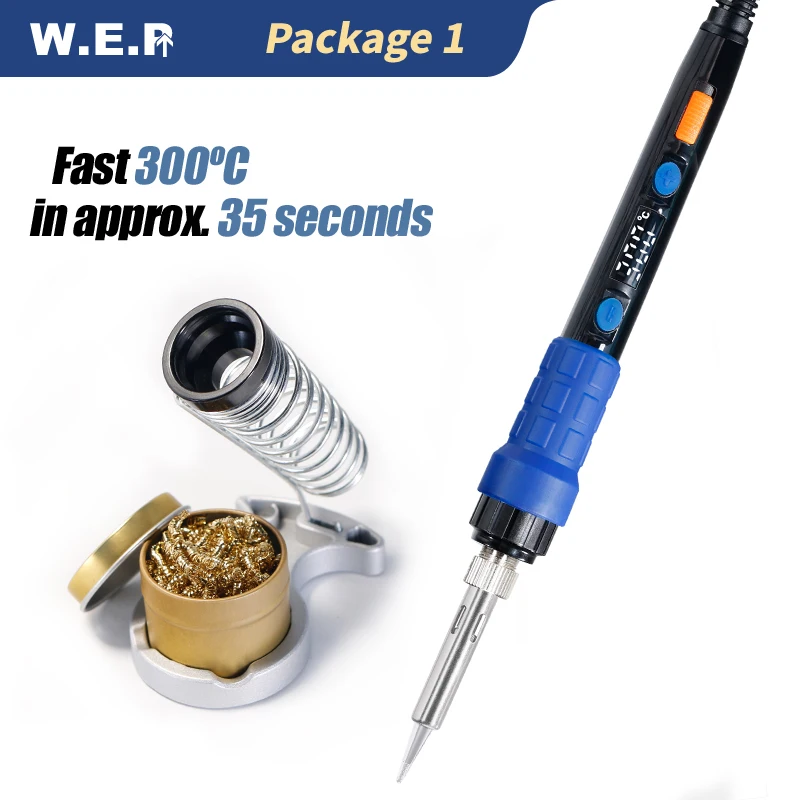 WEP 928D 65W LED Digital Temperature Control Electric Soldering Iron Min Welding Handle Tool WEP 928D 65W LED Digital Temperature Control Electric Soldering Iron Min Welding Handle Tool