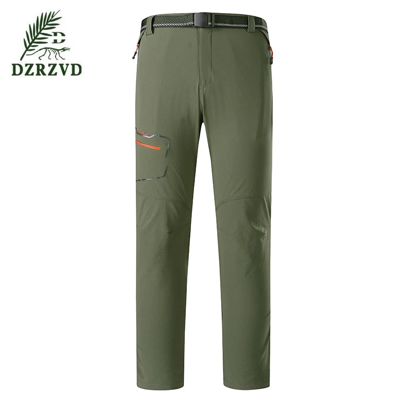 DZRZVD Brand Clothing Men's Quick Dry Hiking Pants Plus Size 3XL 4XL