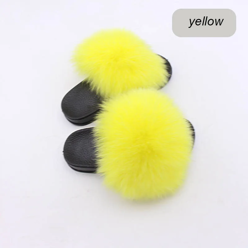 children slippers fox fur (7)