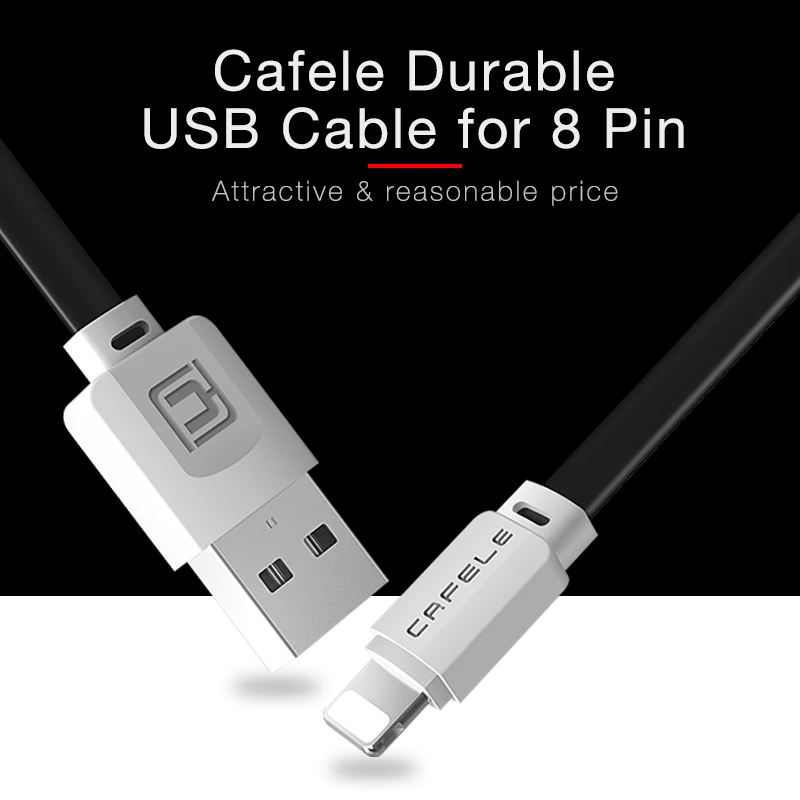 Cafele USB кабель для iPhone X XS MAX XR 8 7 6 Plus 5 5S iPad мобильный телефон зарядное устройство Шнур для Apple телефон данных Зарядка кабелей провода