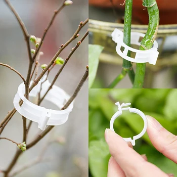 

10PCS/20PCS/Lot For Plants Plant Support Clips Vegetables Greenhouse Garden Ornament Plastic 30mm Durable Hanging Vine Garden